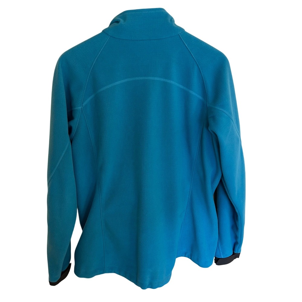 REI Womens Fleece Jacket Full Zip Blue XL Polyester Outdoors Casual Warm Layer - Picture 3 of 14